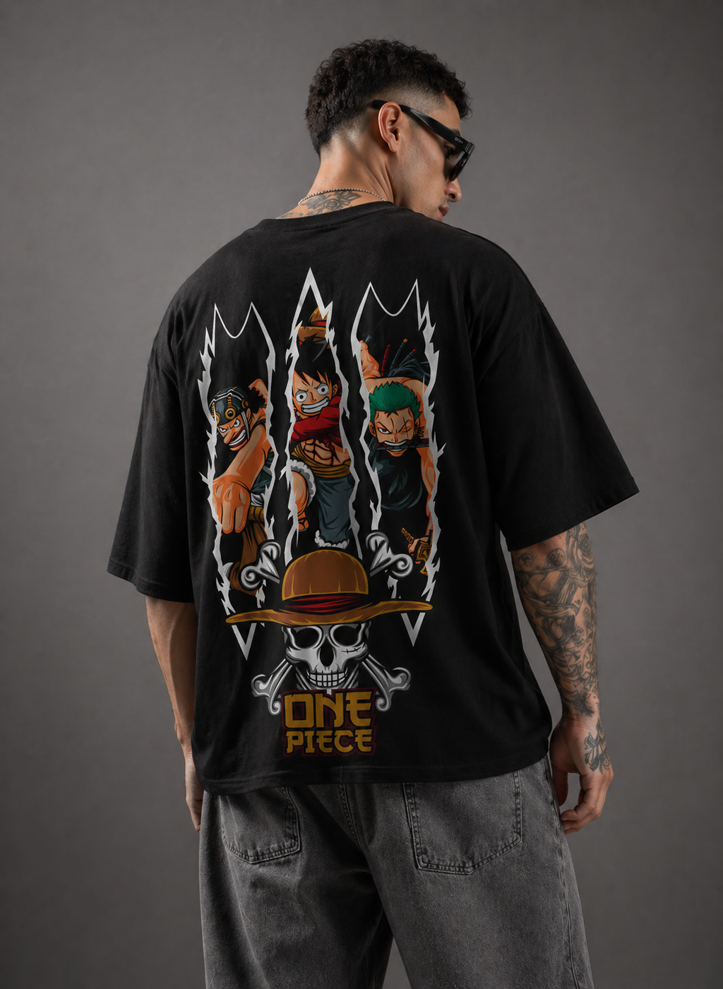 One Piece | Black Oversized T-shirt