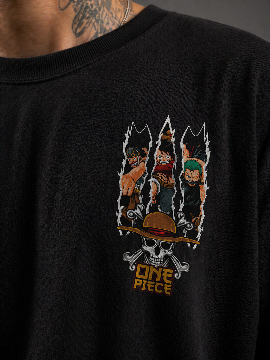 One Piece | Black Oversized T-shirt