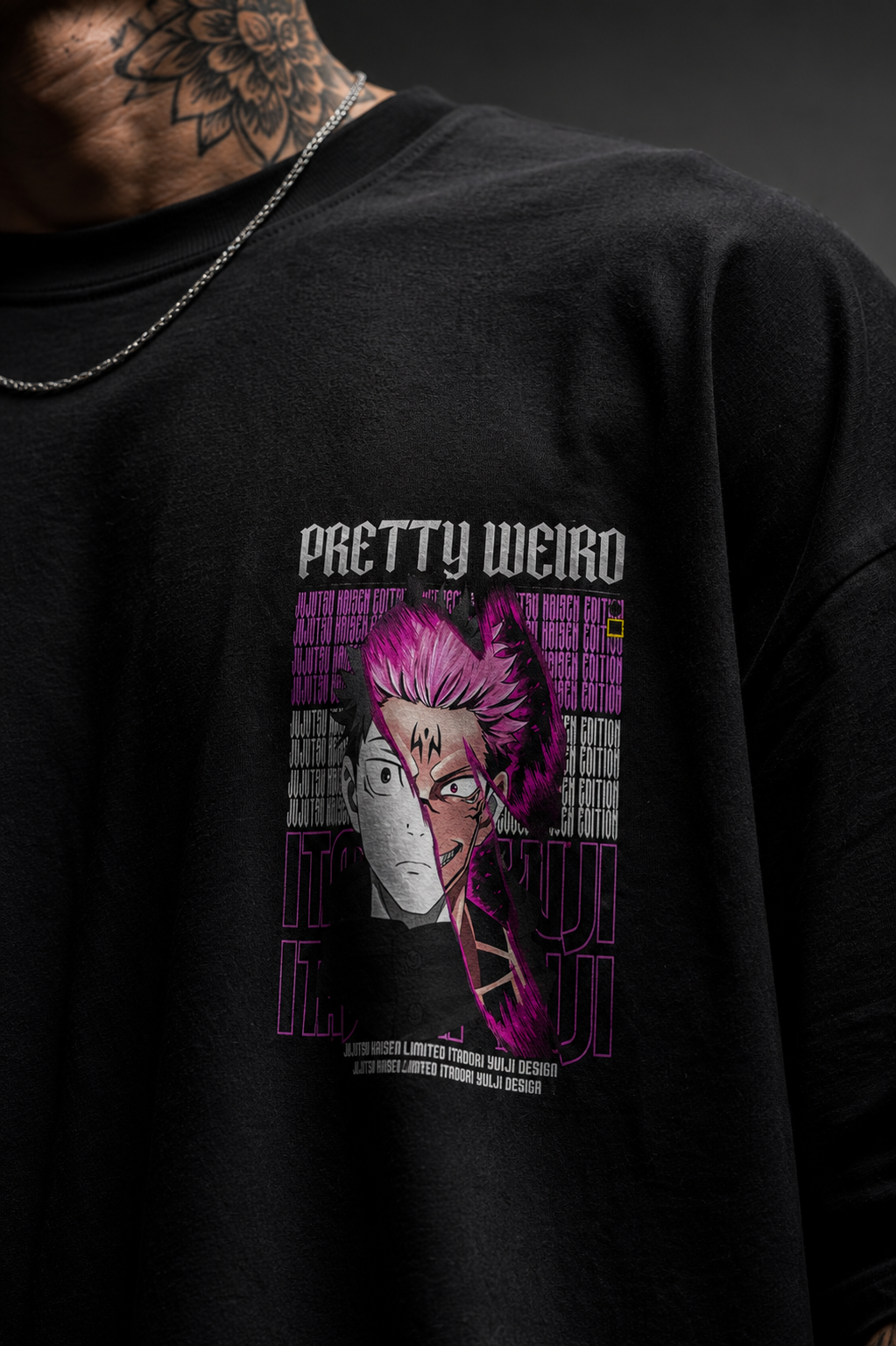 Ryomen Sukuna | Black Oversized T-shirt