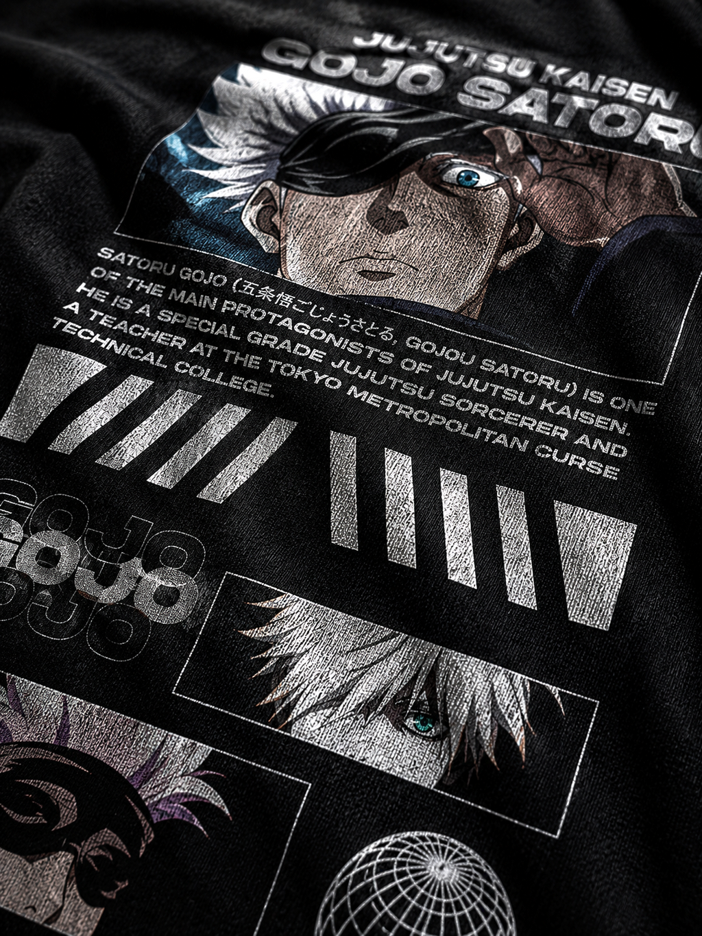 Satoru Gojo | Black Oversized T-shirt