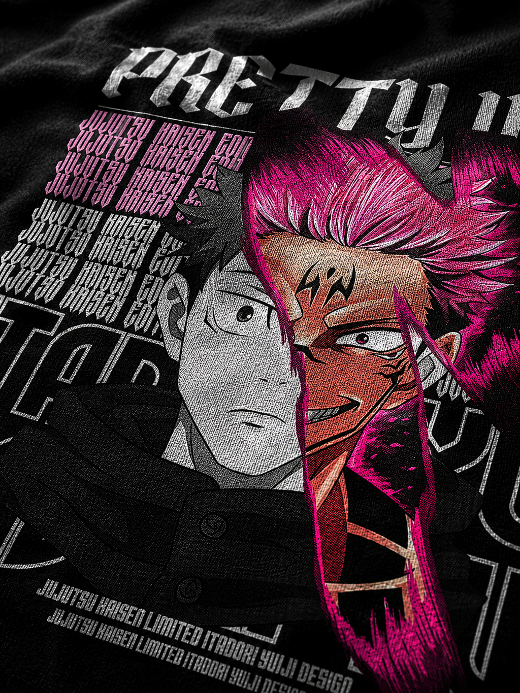 Ryomen Sukuna | Black Oversized T-shirt