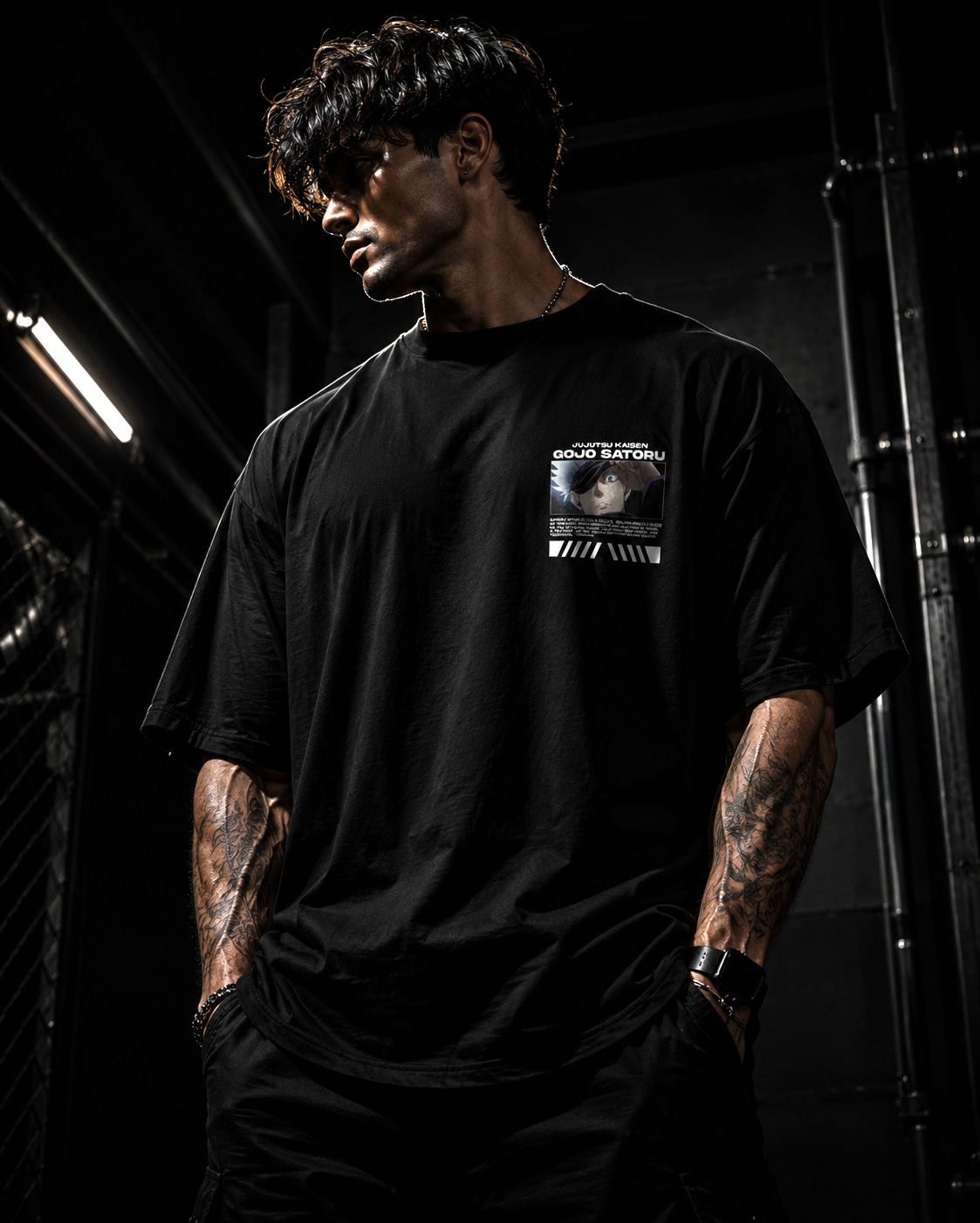 Satoru Gojo | Black Oversized T-shirt