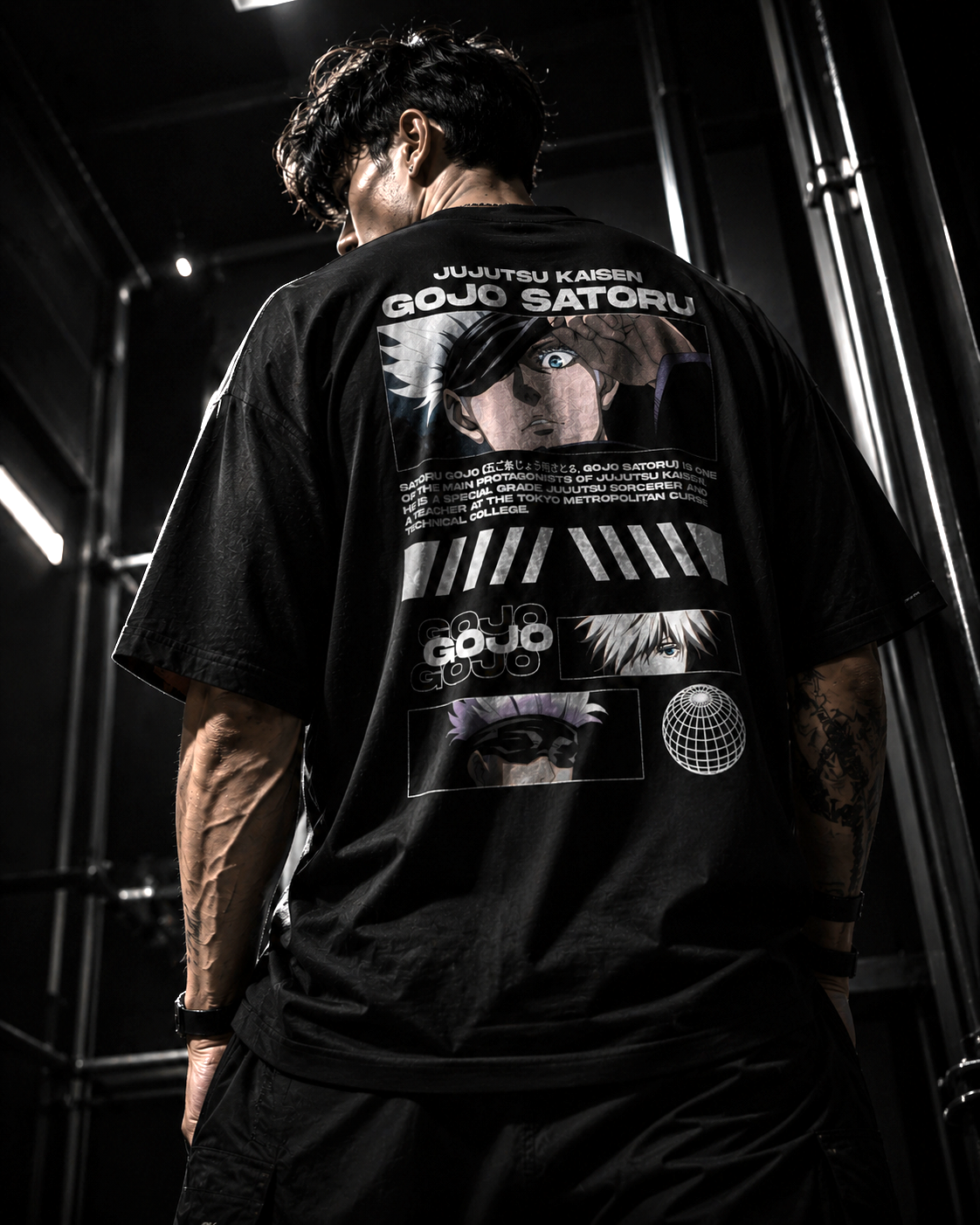 Satoru Gojo | Black Oversized T-shirt