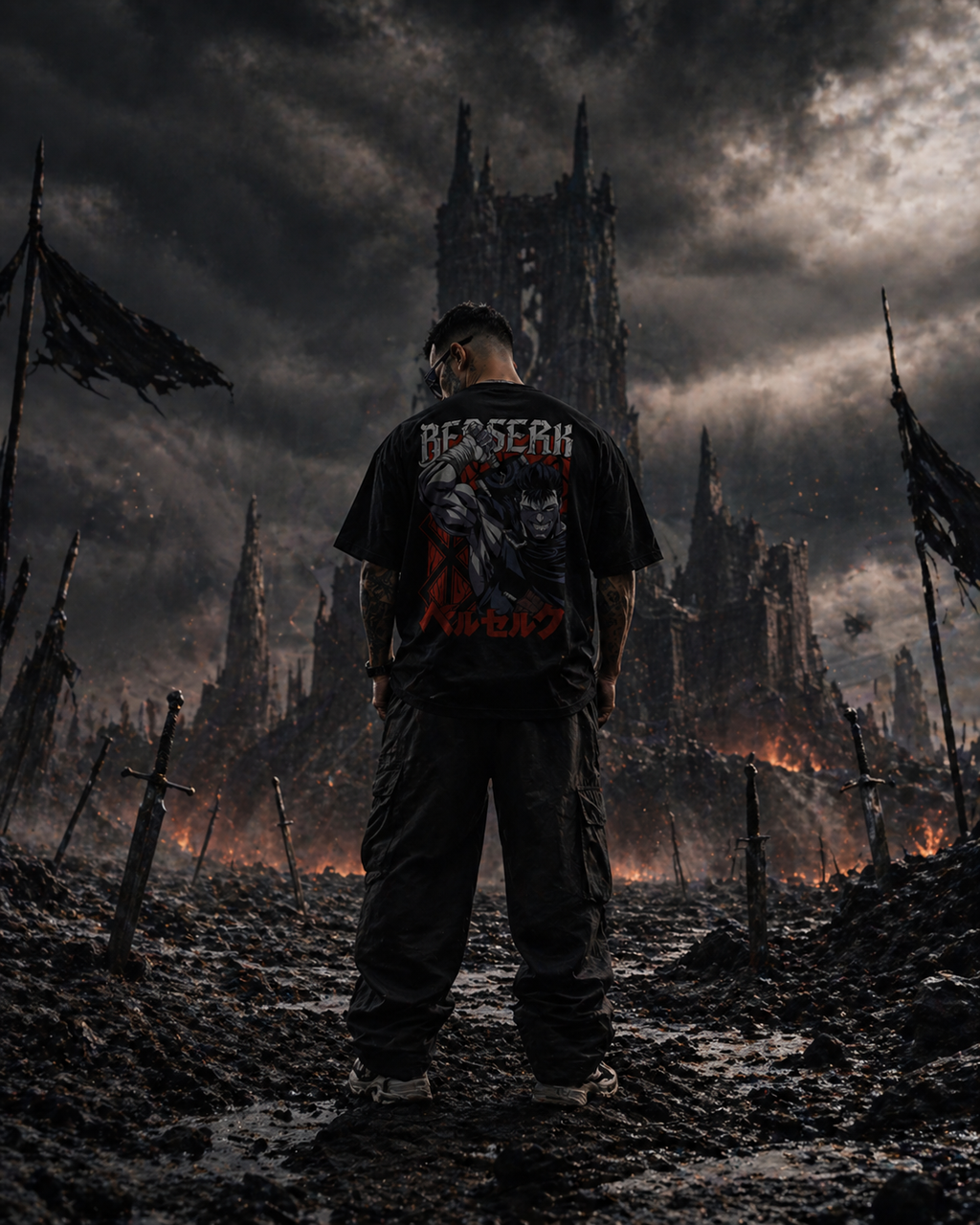 Berserk | Black Oversized T-shirt