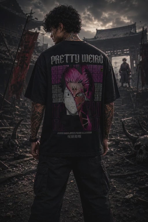 Ryomen Sukuna | Black Oversized T-shirt