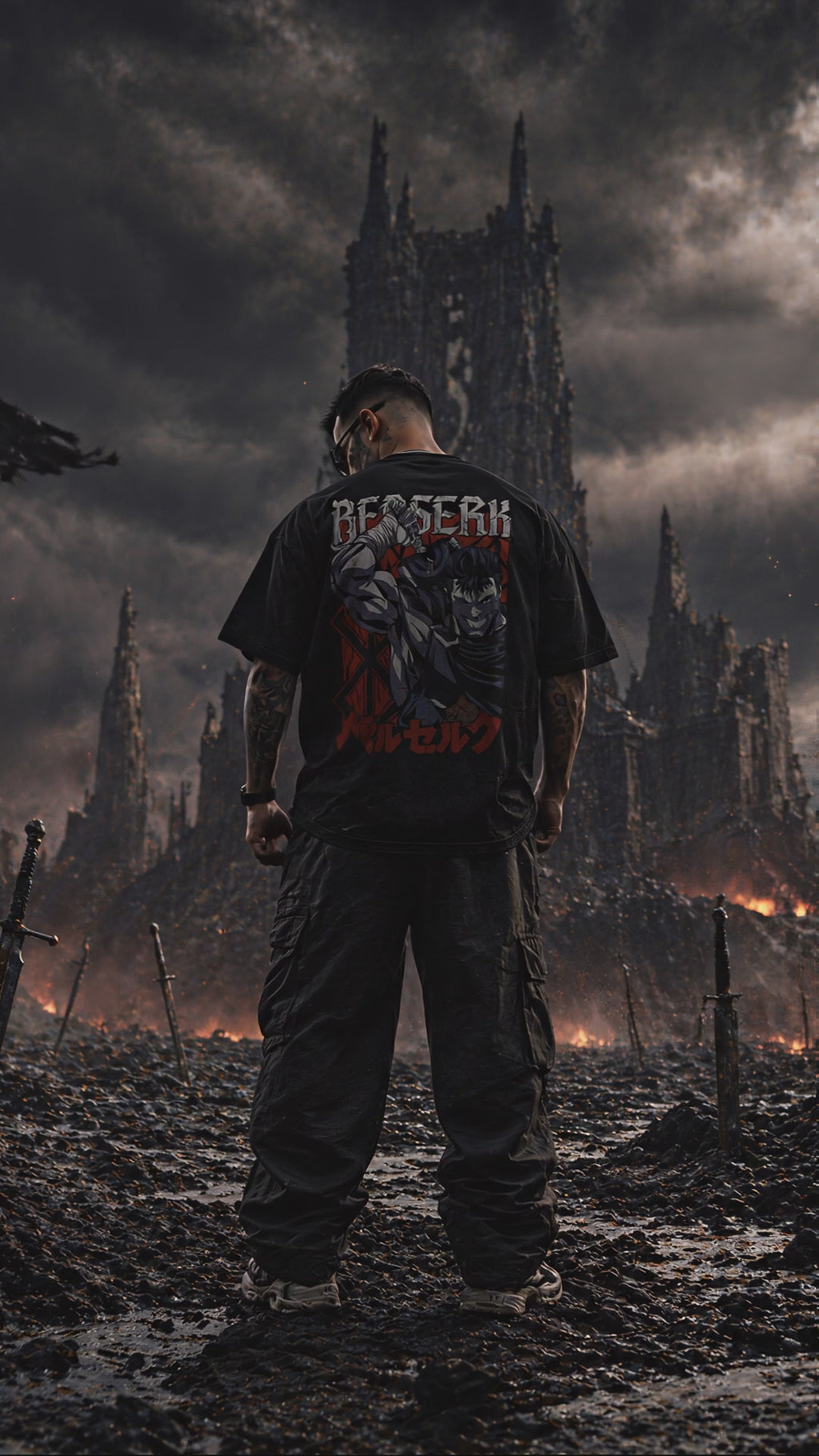 Berserk | Black Oversized T-shirt