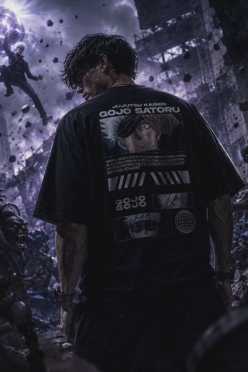 Satoru Gojo | Black Oversized T-shirt